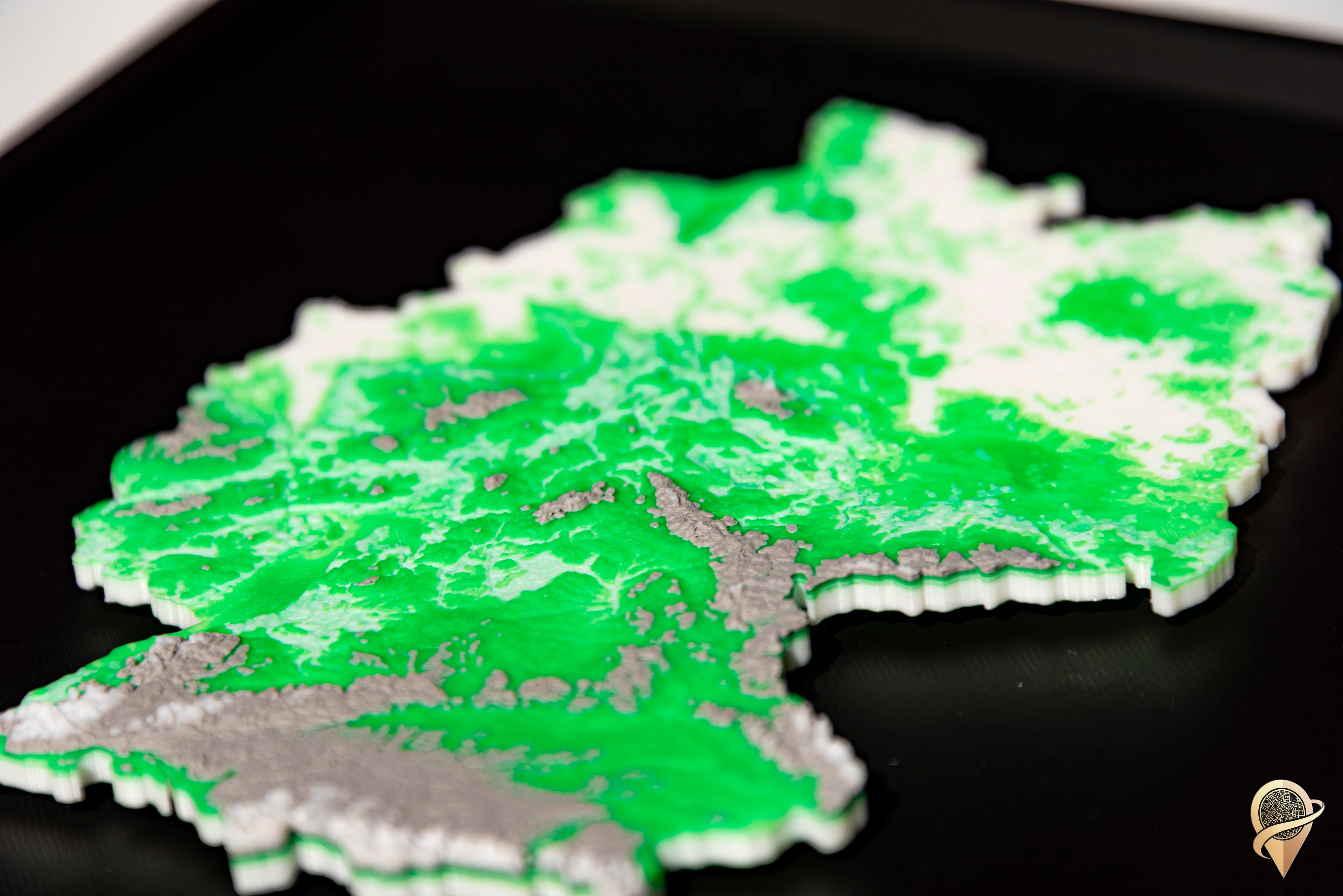 Carte 3D de l'Allemagne