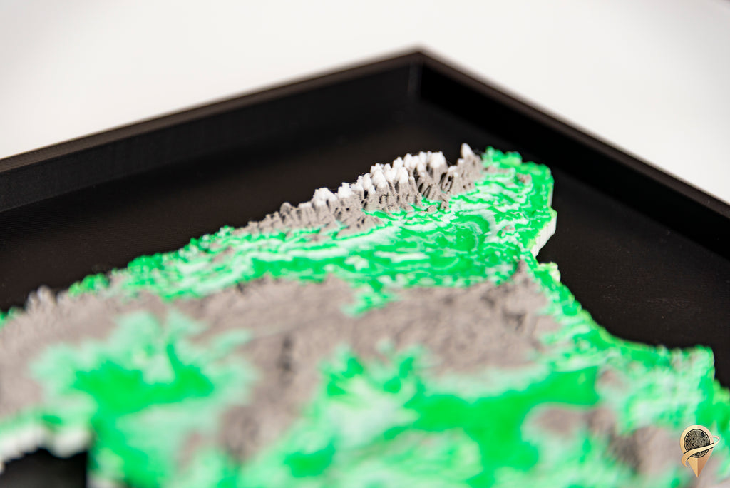 Carte 3D de l'Espagne