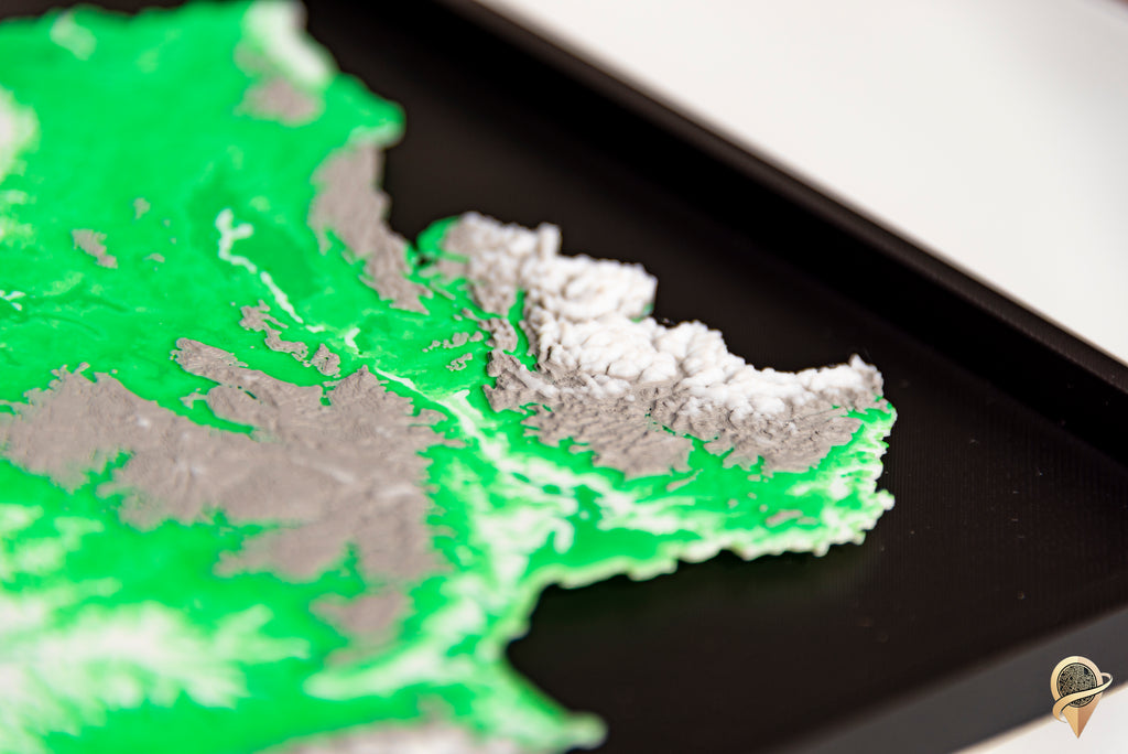 Carte 3D de la France