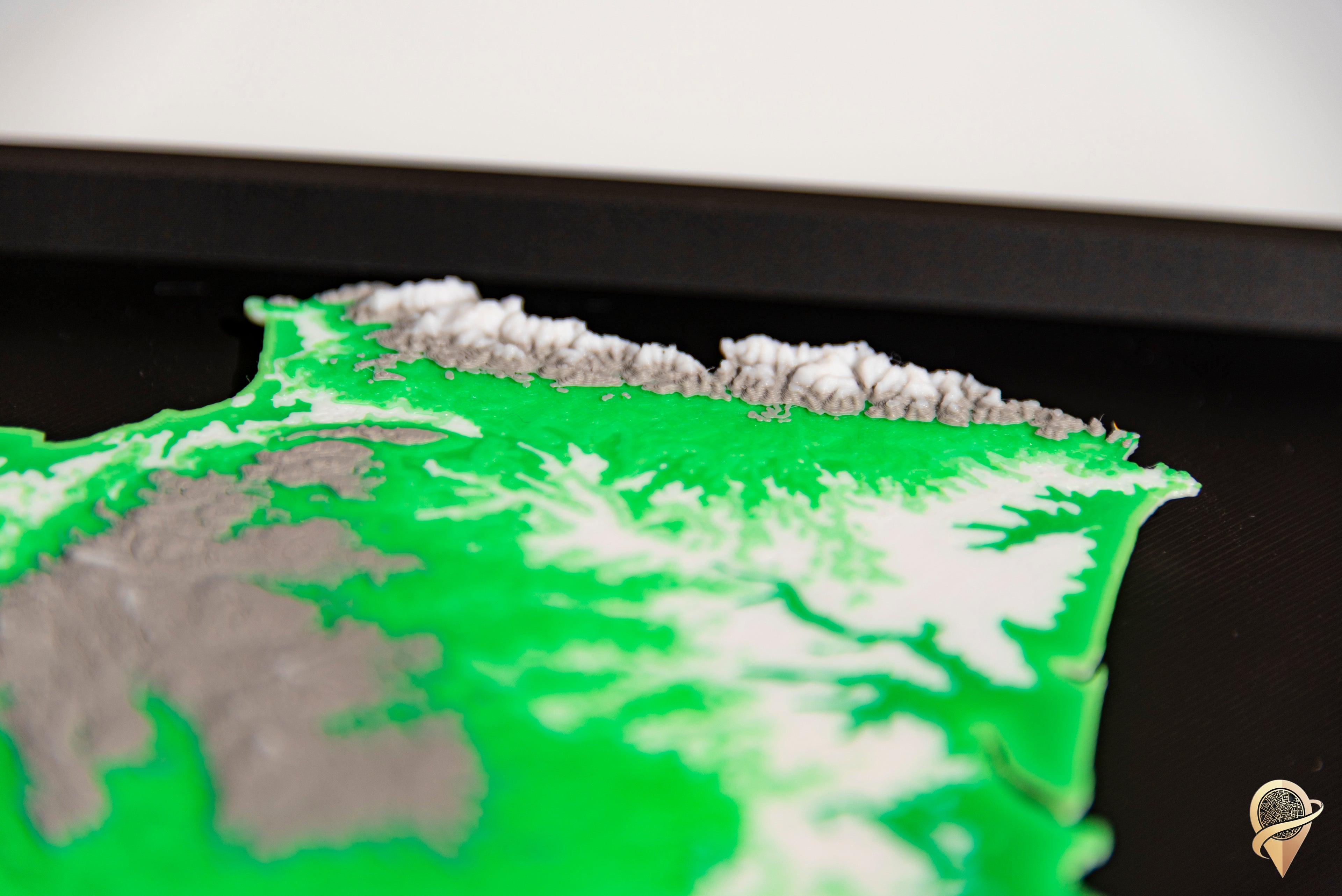 Carte 3D de la France