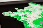 Carte 3D de la France