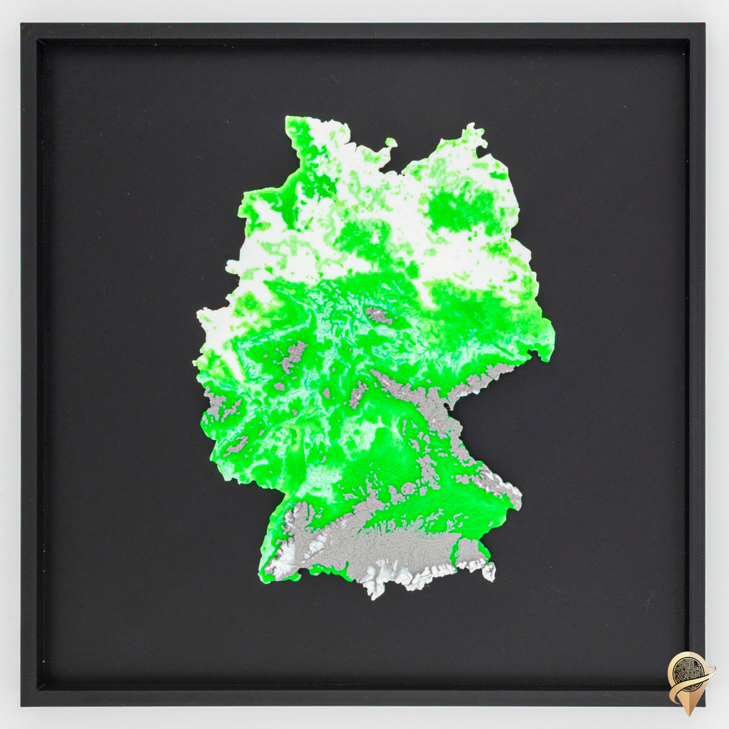 Carte 3D de l'Allemagne