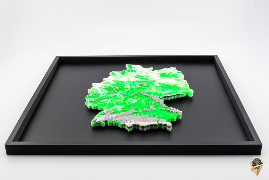 Carte 3D de l'Allemagne