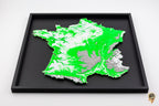 Carte 3D de la France