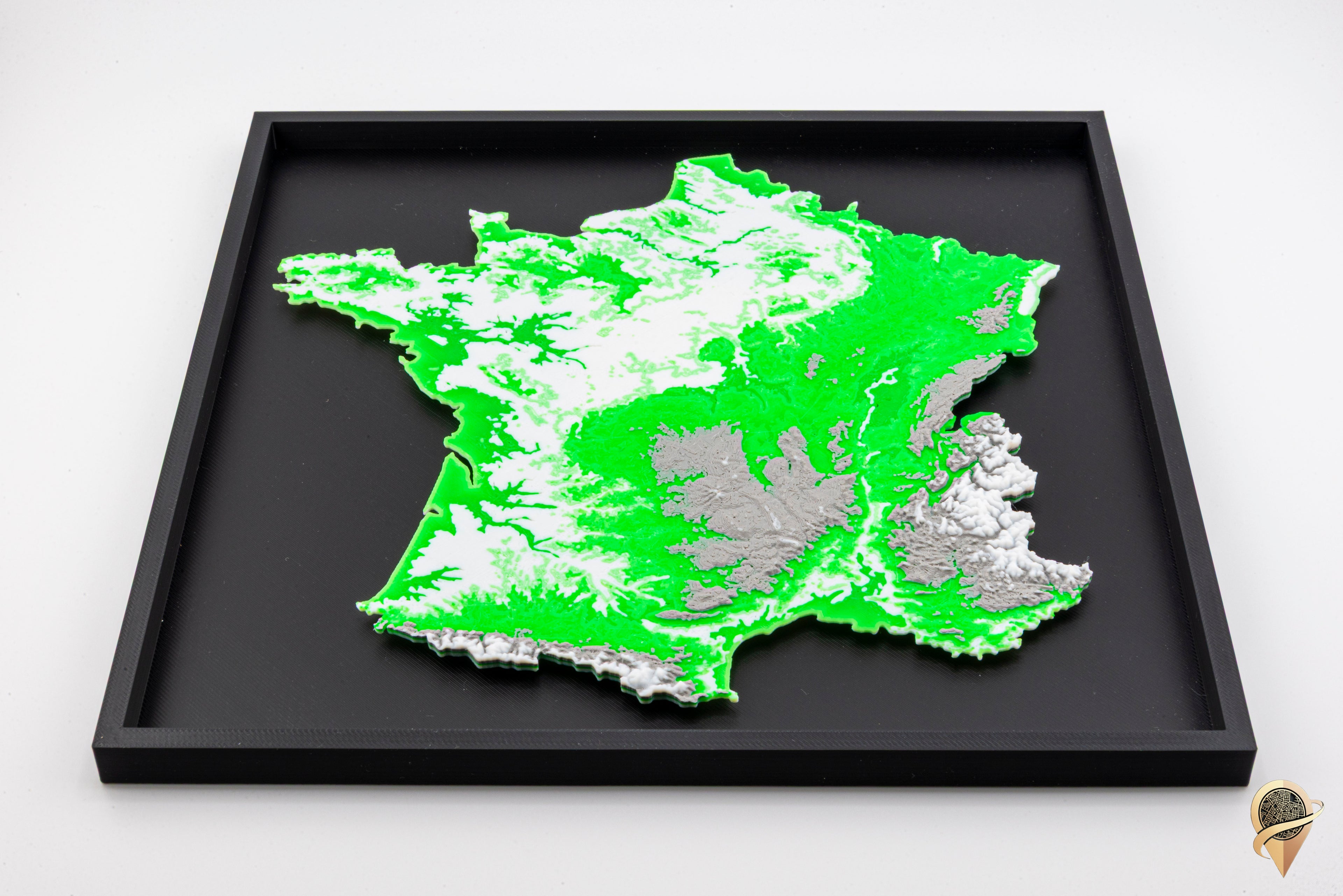 Carte 3D de la France