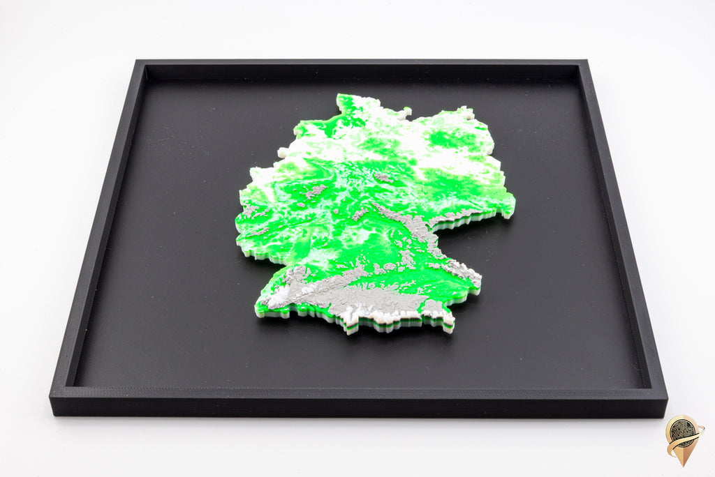 Carte 3D de l'Allemagne