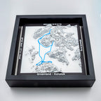 Carte 3D de notre voyage au Groenland
