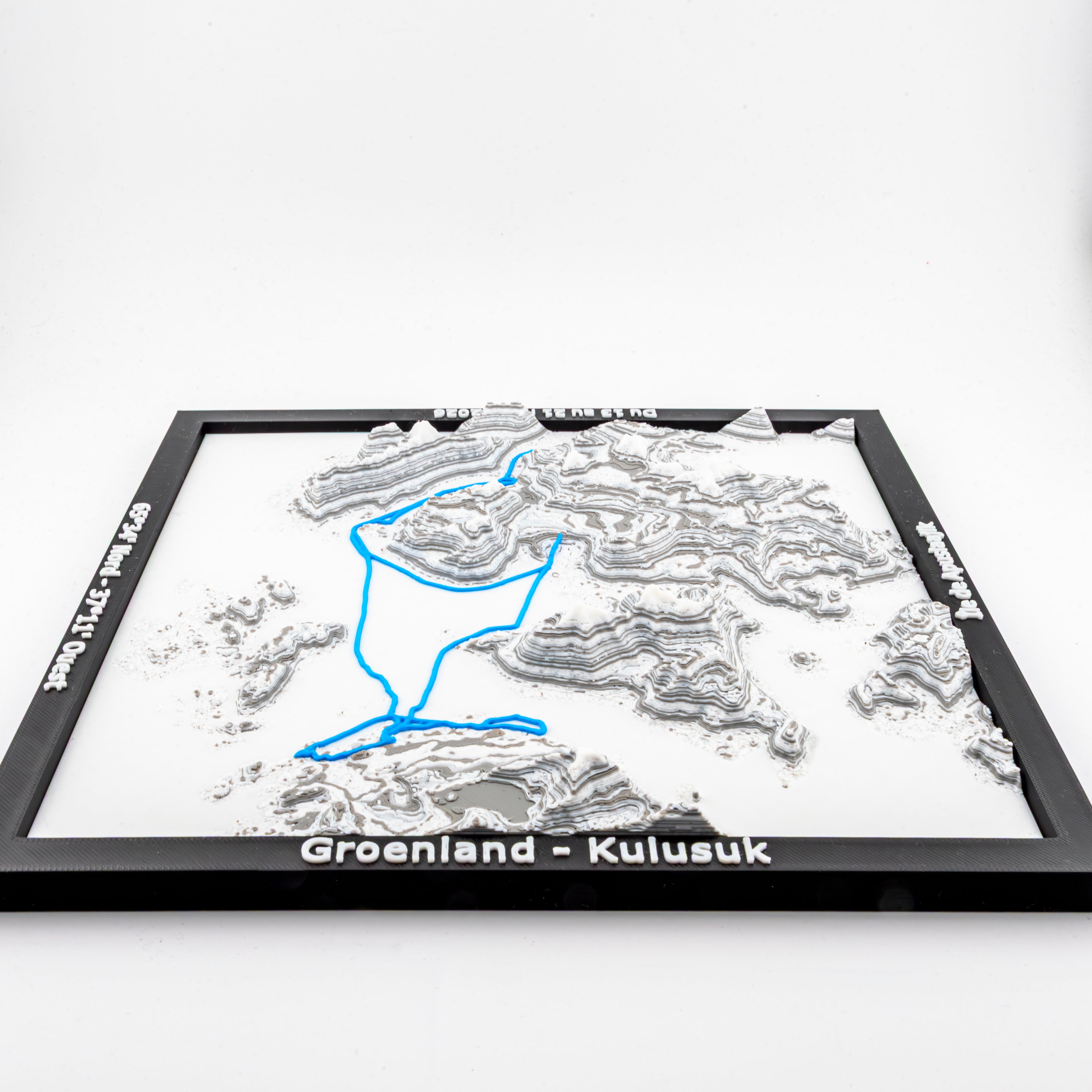 Carte 3D de notre voyage au Groenland