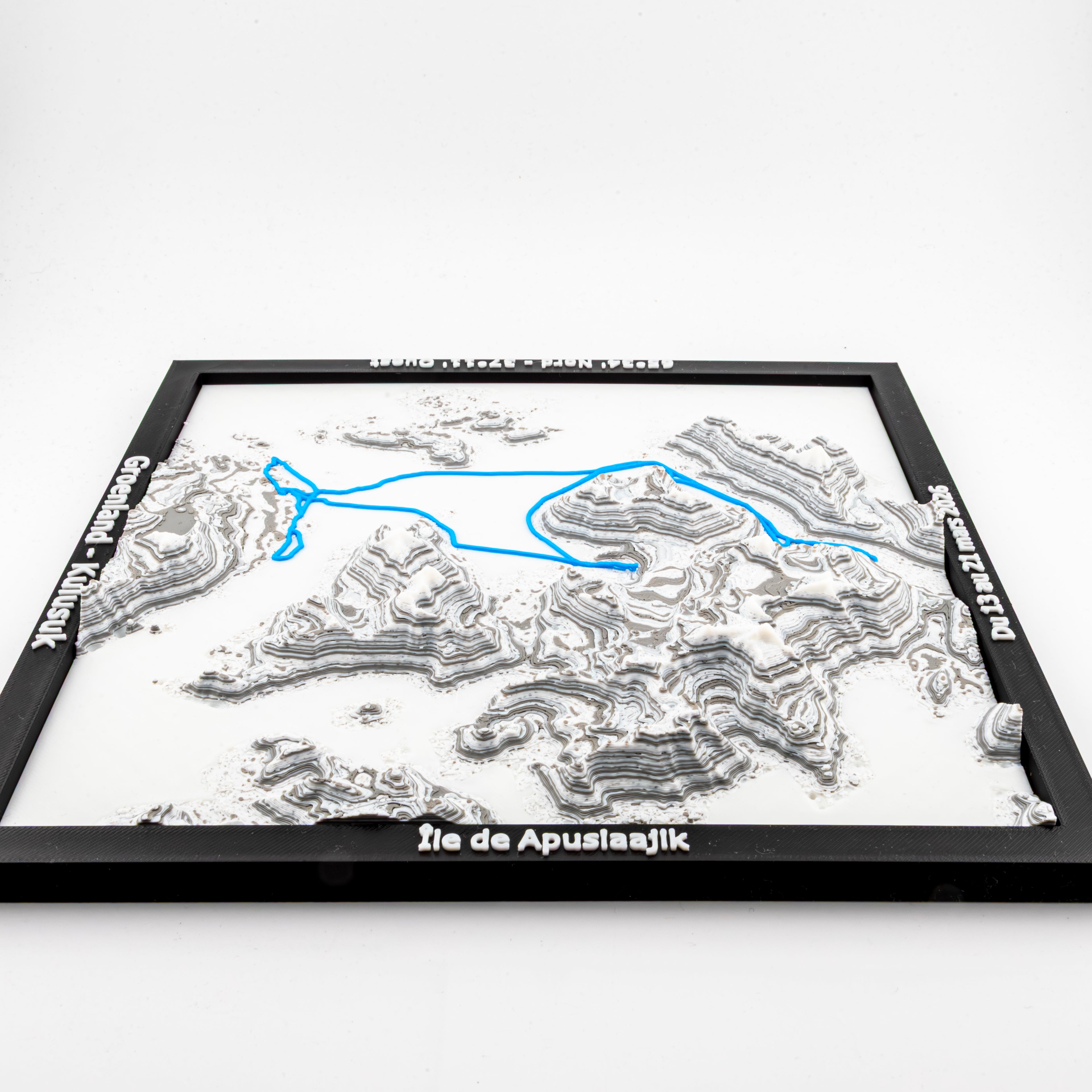 Carte 3D de notre voyage au Groenland