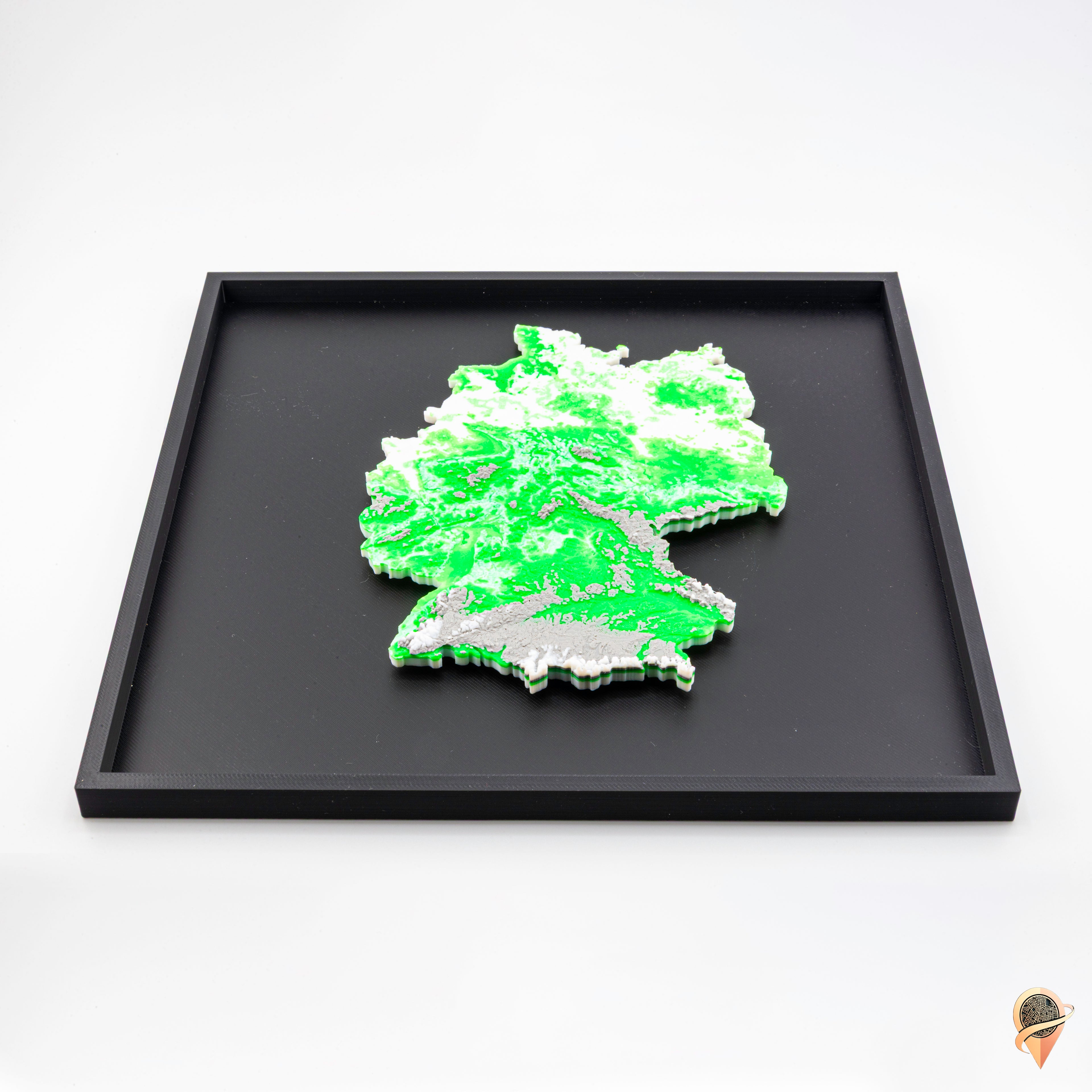 Carte 3D de l'Allemagne