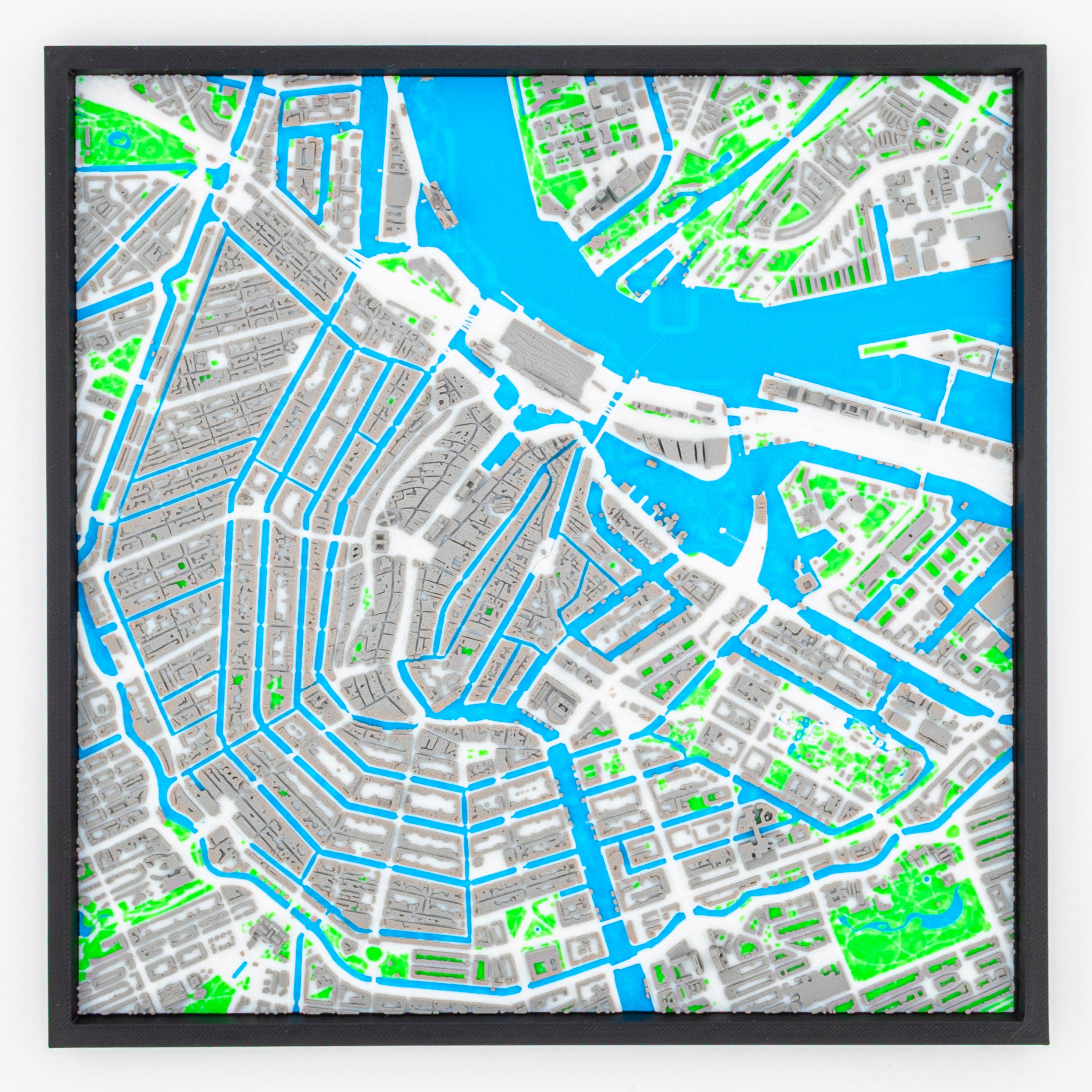 Carte 3D d'Amsterdam