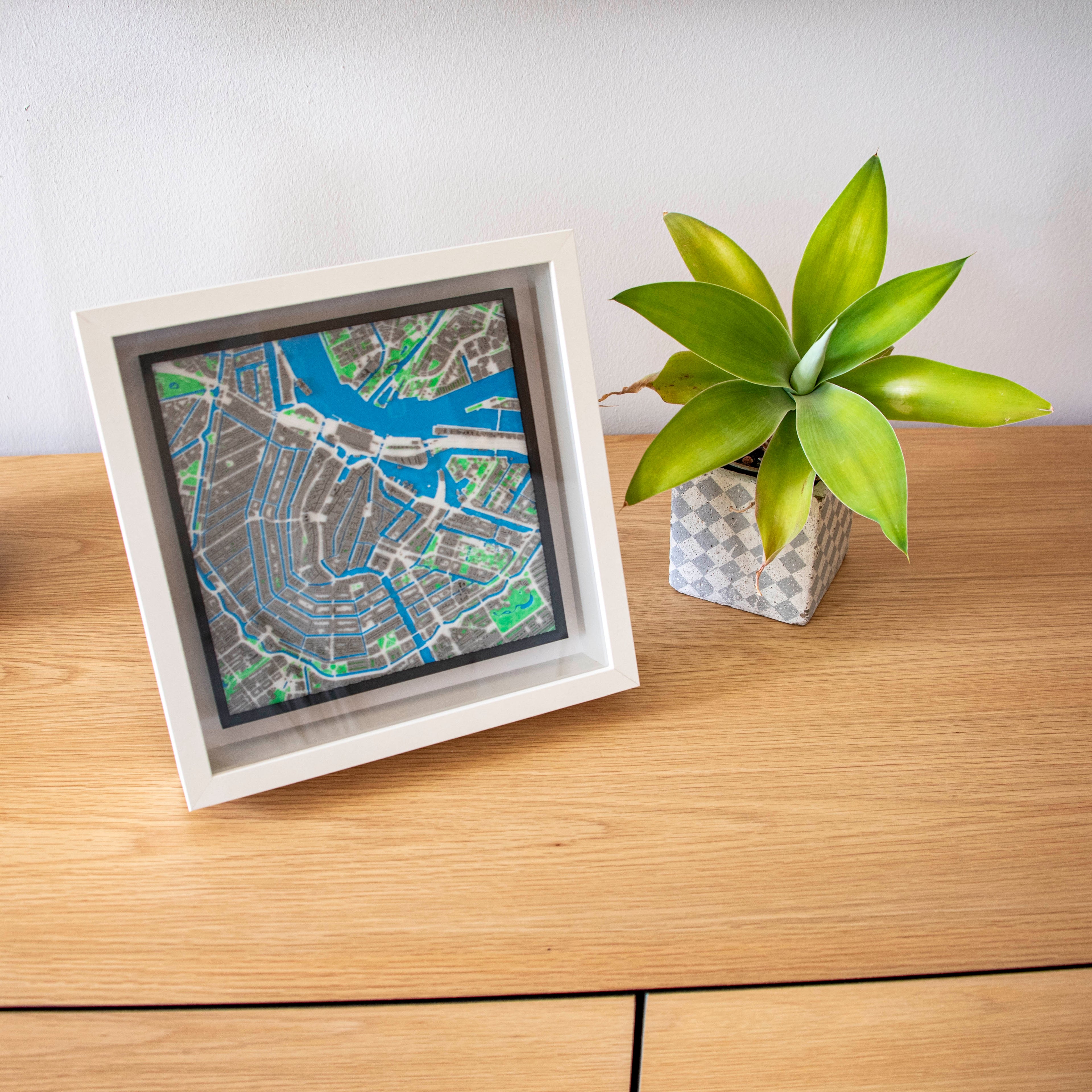 Carte 3D d'Amsterdam