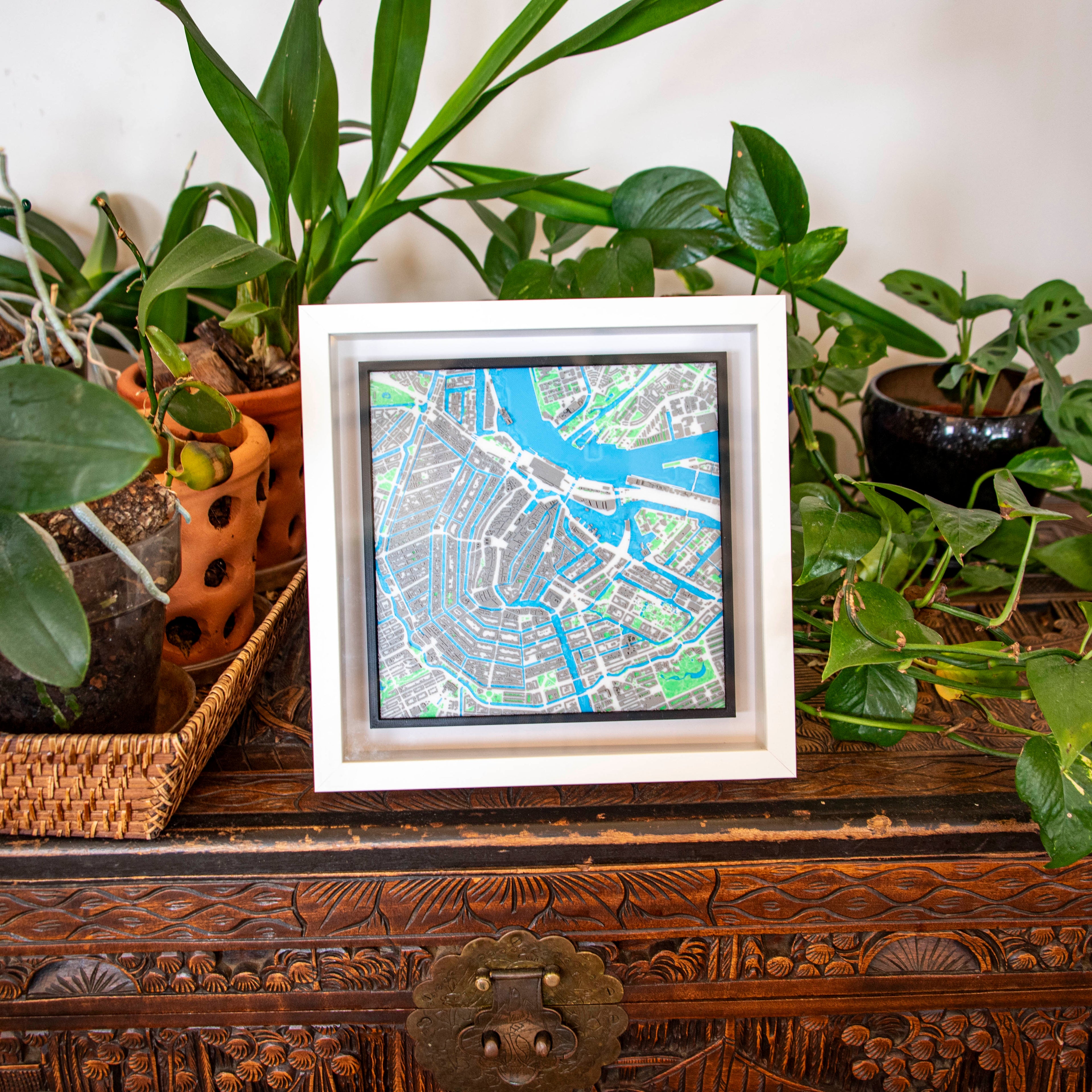 Carte 3D d'Amsterdam