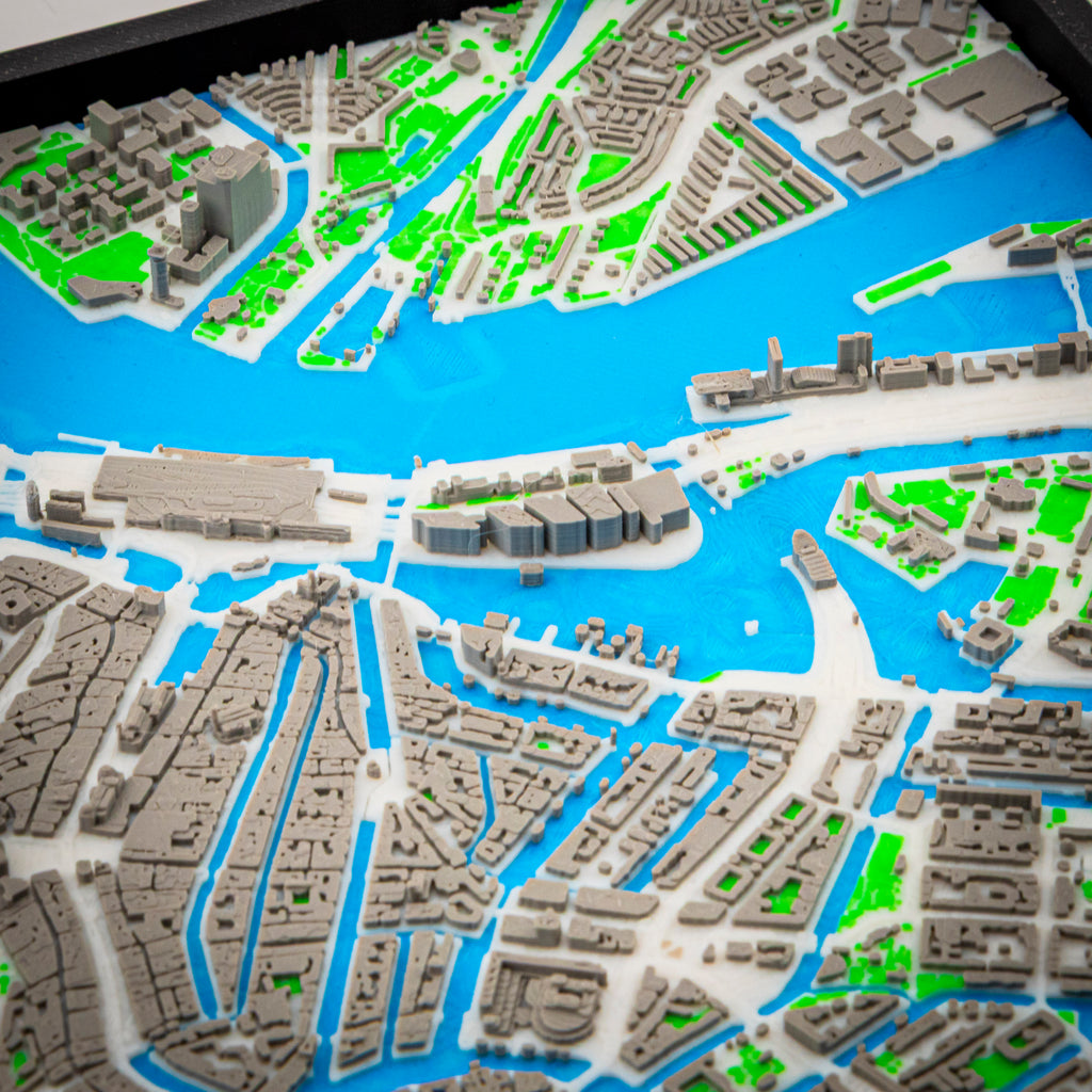 Carte 3D d'Amsterdam