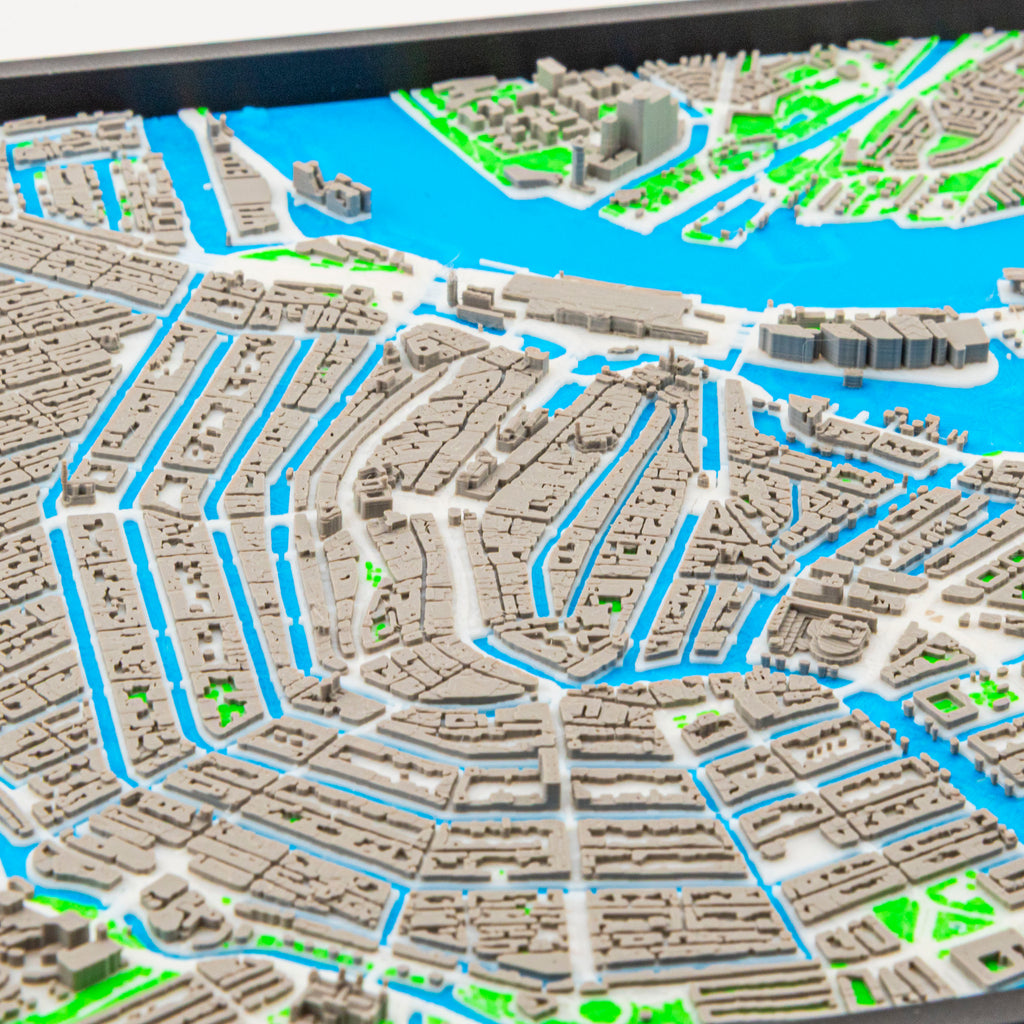 Carte 3D d'Amsterdam