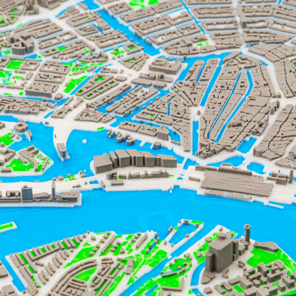 Carte 3D d'Amsterdam
