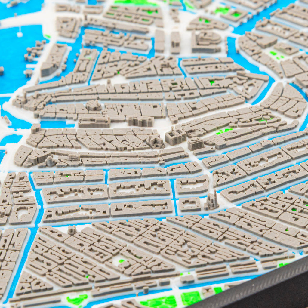 Carte 3D d'Amsterdam