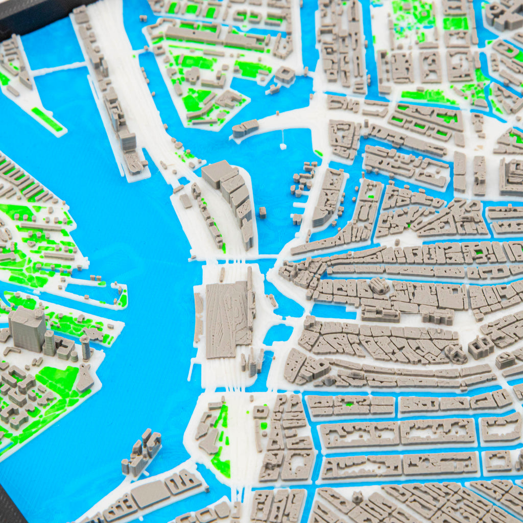 Carte 3D d'Amsterdam