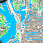 Carte 3D d'Amsterdam