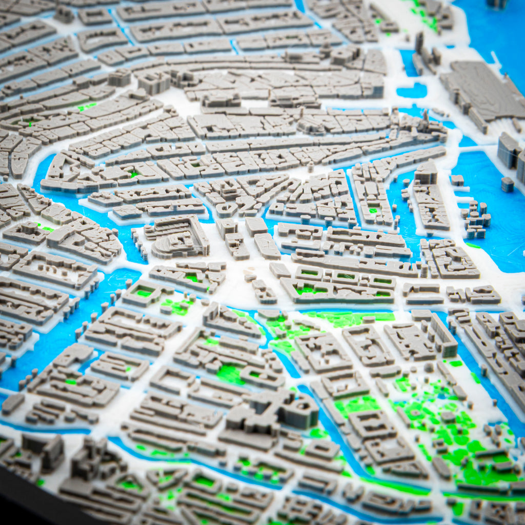 Carte 3D d'Amsterdam