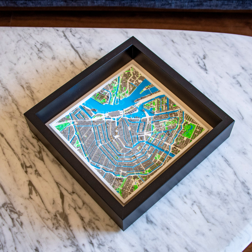 Carte 3D d'Amsterdam