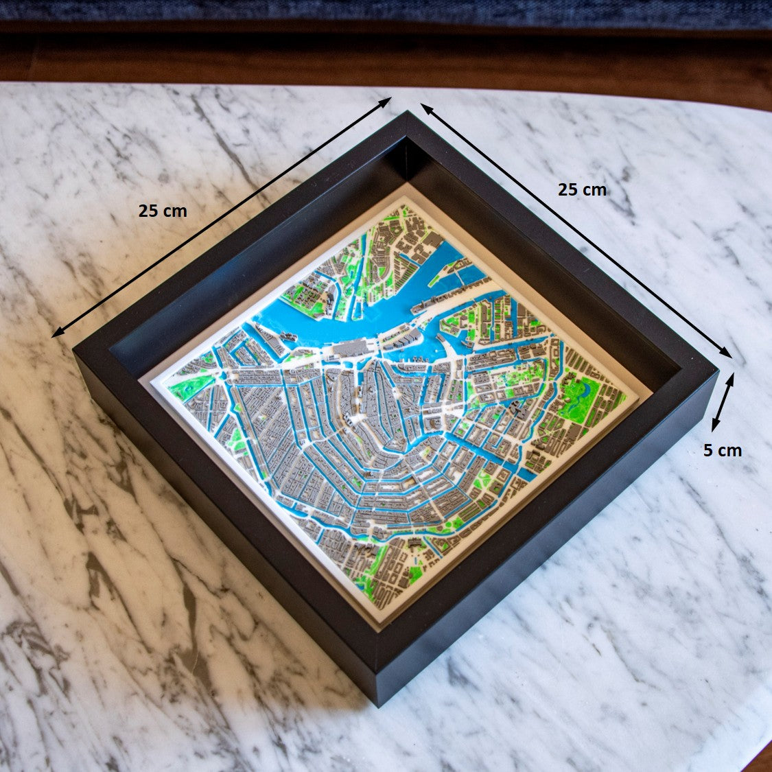 Carte 3D d'Amsterdam