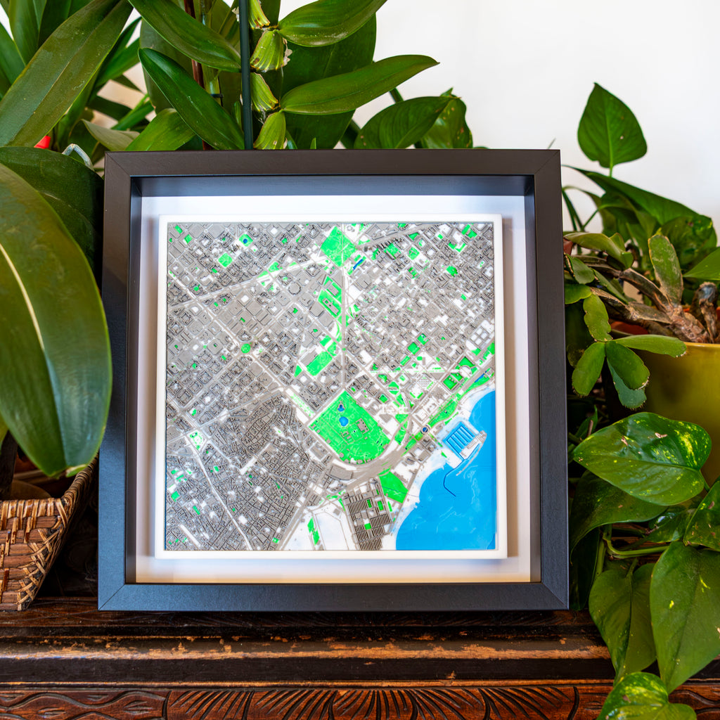 Carte 3D de Barcelone