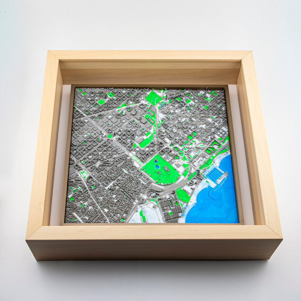 Carte 3D de Barcelone