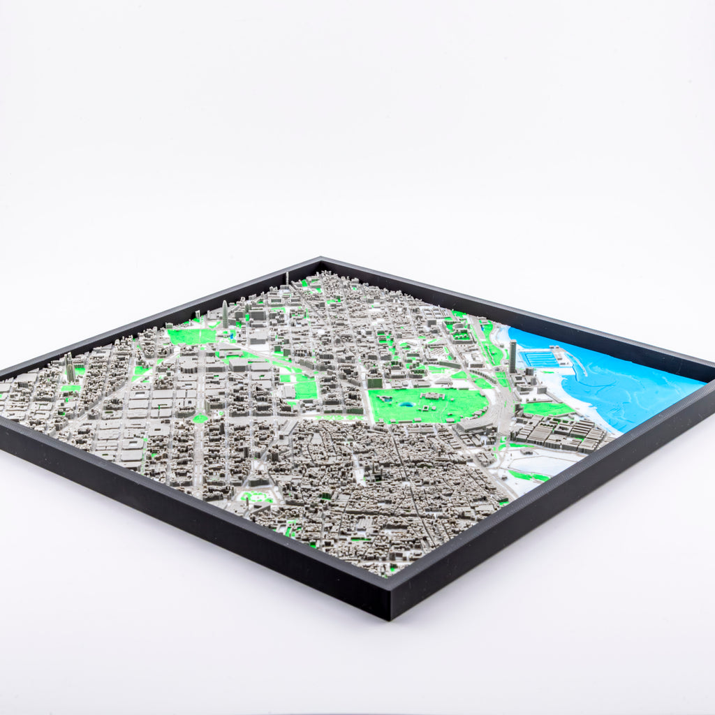 Carte 3D de Barcelone