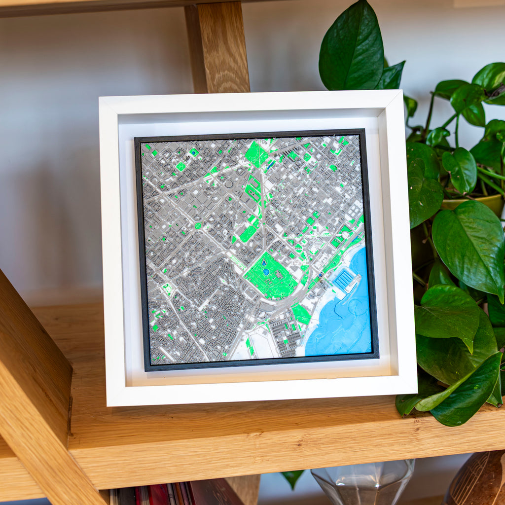 Carte 3D de Barcelone