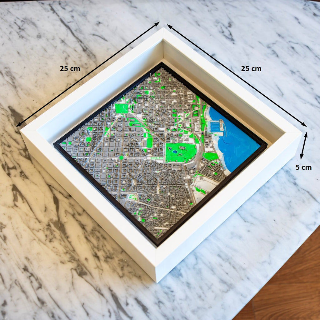 Carte 3D de Barcelone