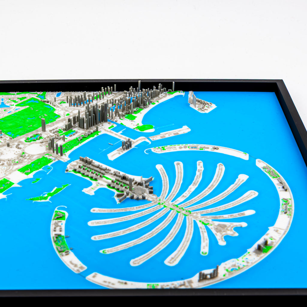 Dubai - Palm Jumeirah 3D Map