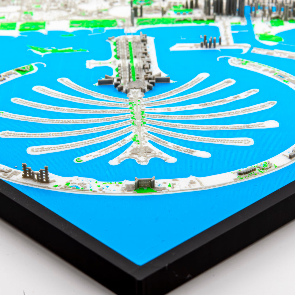 Dubai - Palm Jumeirah 3D Map