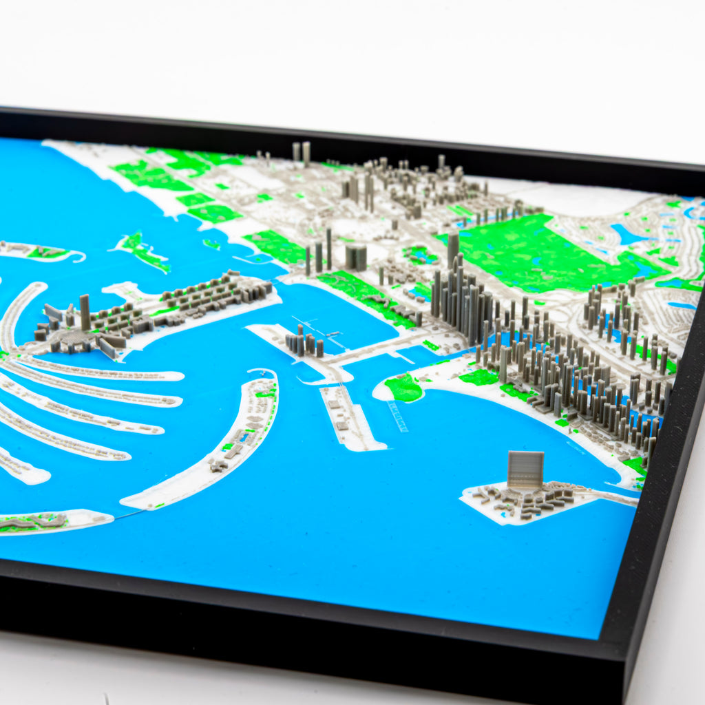 Dubai - Palm Jumeirah 3D Map