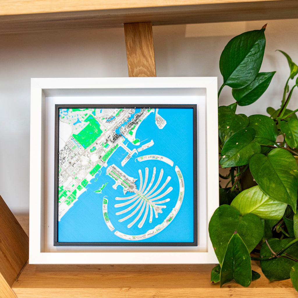 Dubai - Palm Jumeirah 3D Map