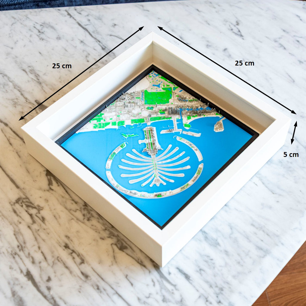 Dubai - Palm Jumeirah 3D Map