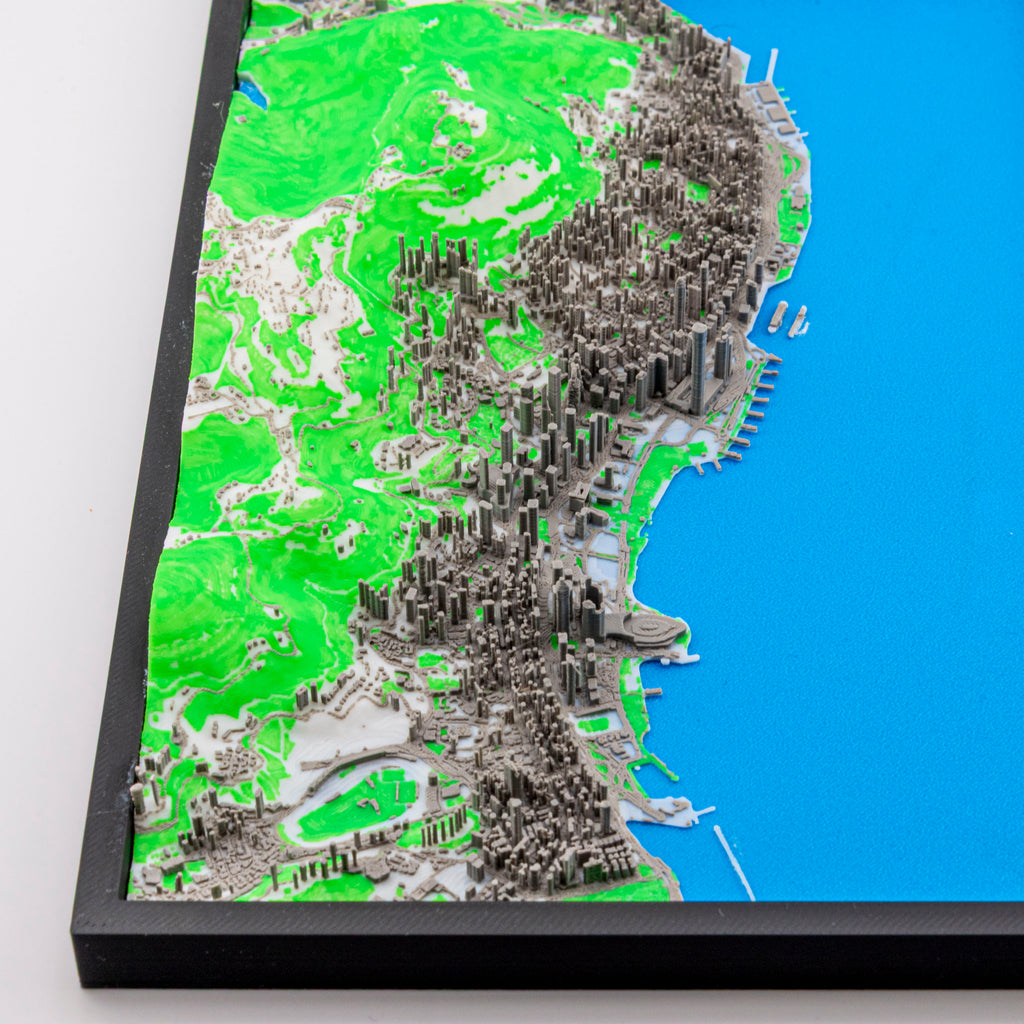 Carte 3D de Hong Kong