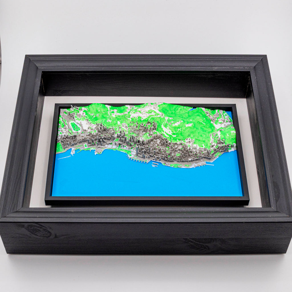 Carte 3D de Hong Kong