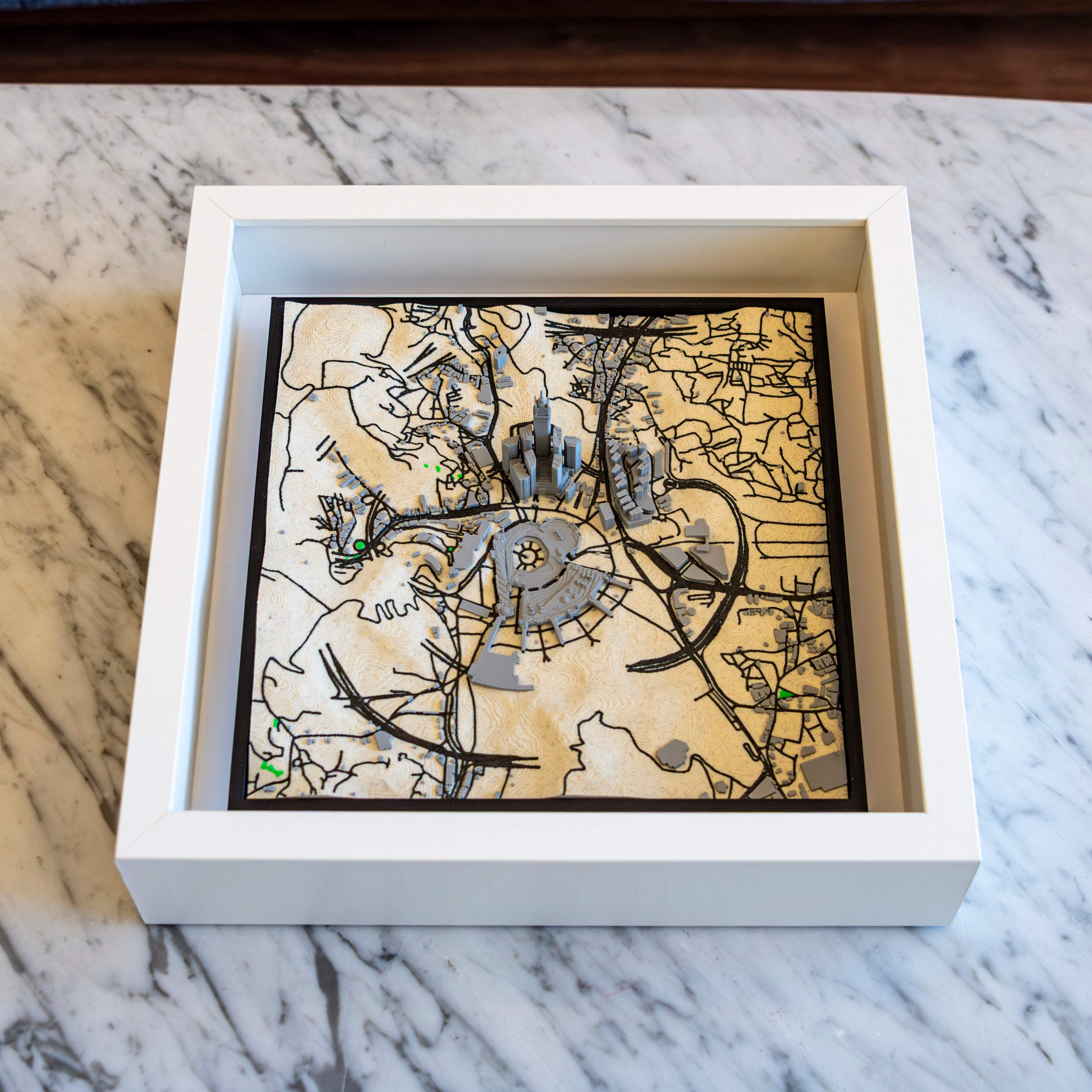 Carte 3D de La Mecque