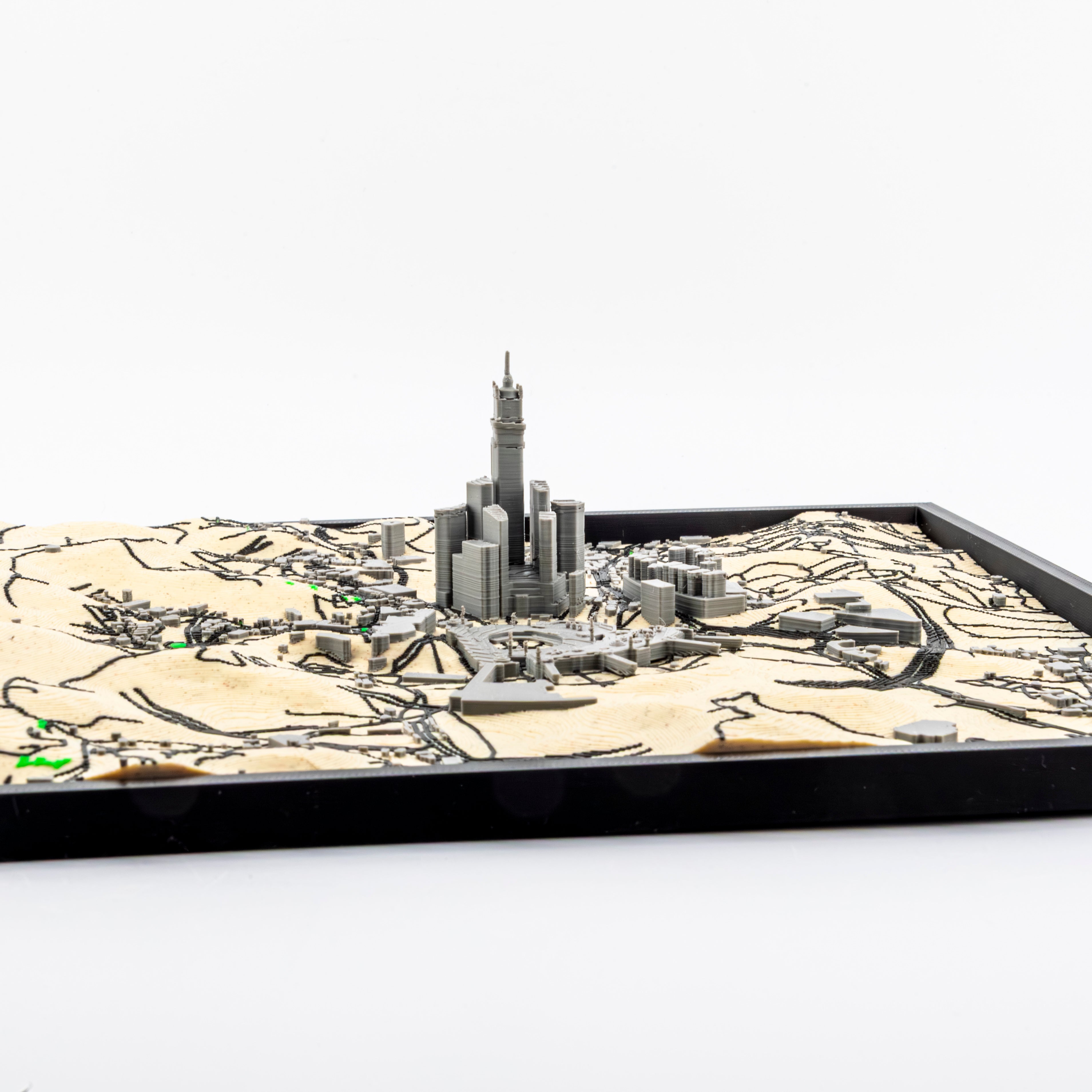 Carte 3D de La Mecque