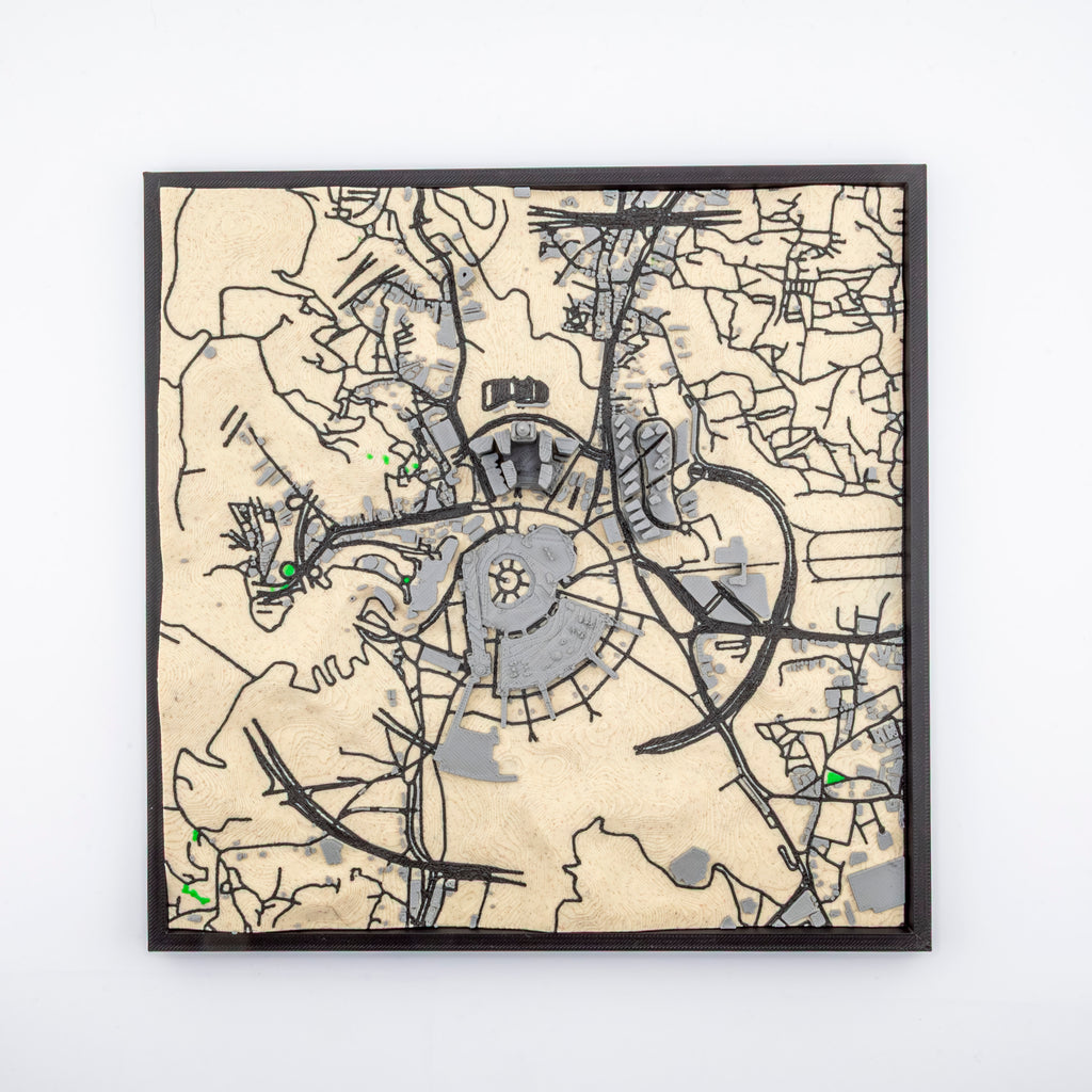 Carte 3D de La Mecque