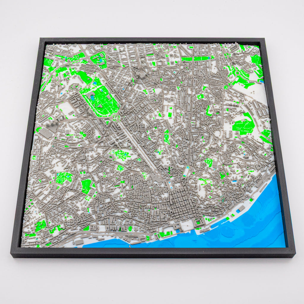 Carte 3D de Lisbonne