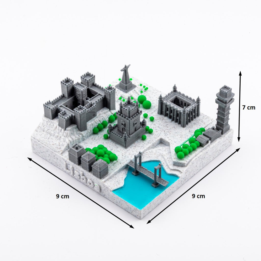 Mini ville 3D de Lisbonne