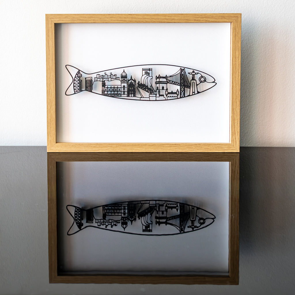 Icons Lisbonne - Sardine - Noir