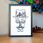 Icons Lisbonne - Fernando Pessoa - Noir