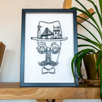 Icons Lisbonne - Fernando Pessoa - Noir
