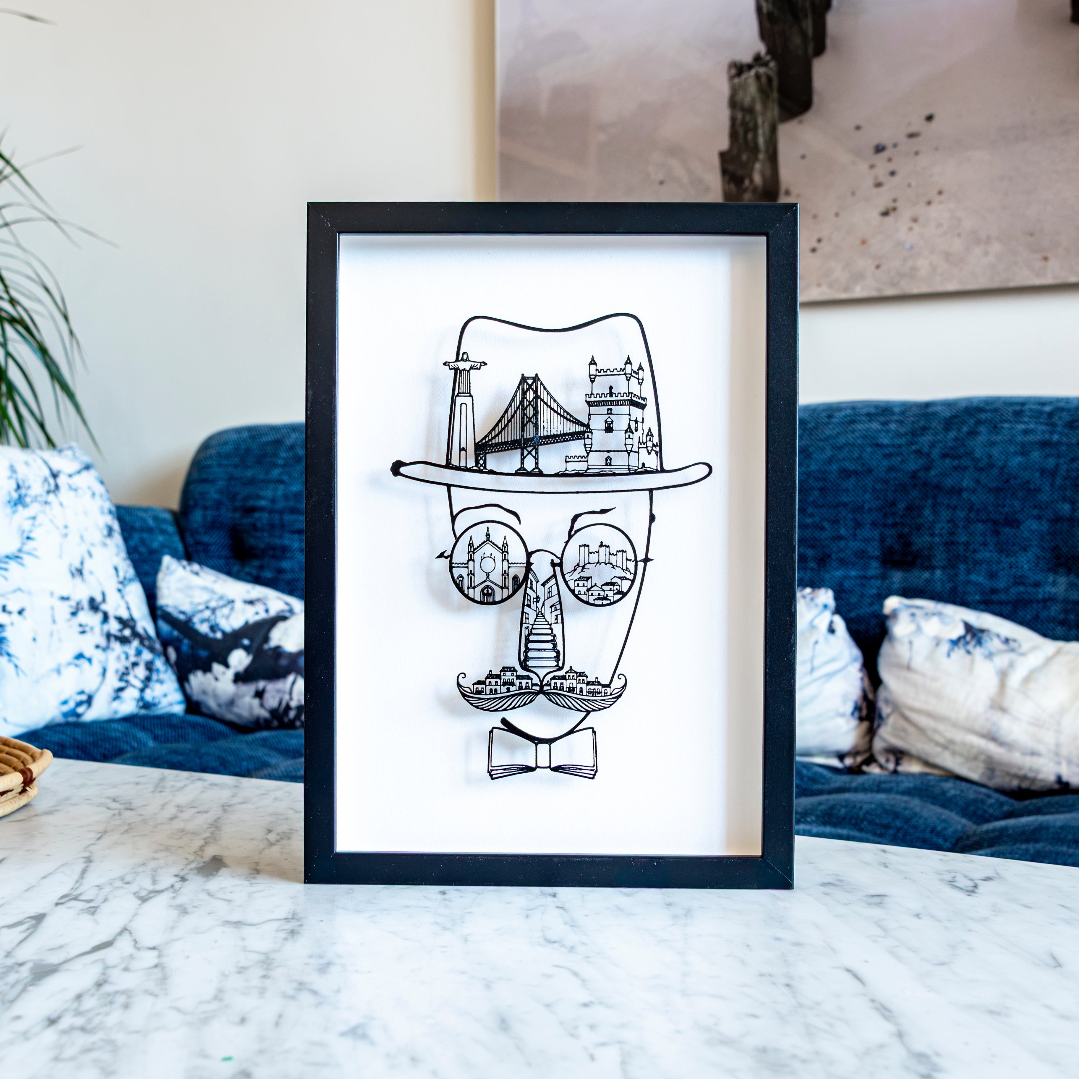 Icons Lisbonne - Fernando Pessoa - Noir