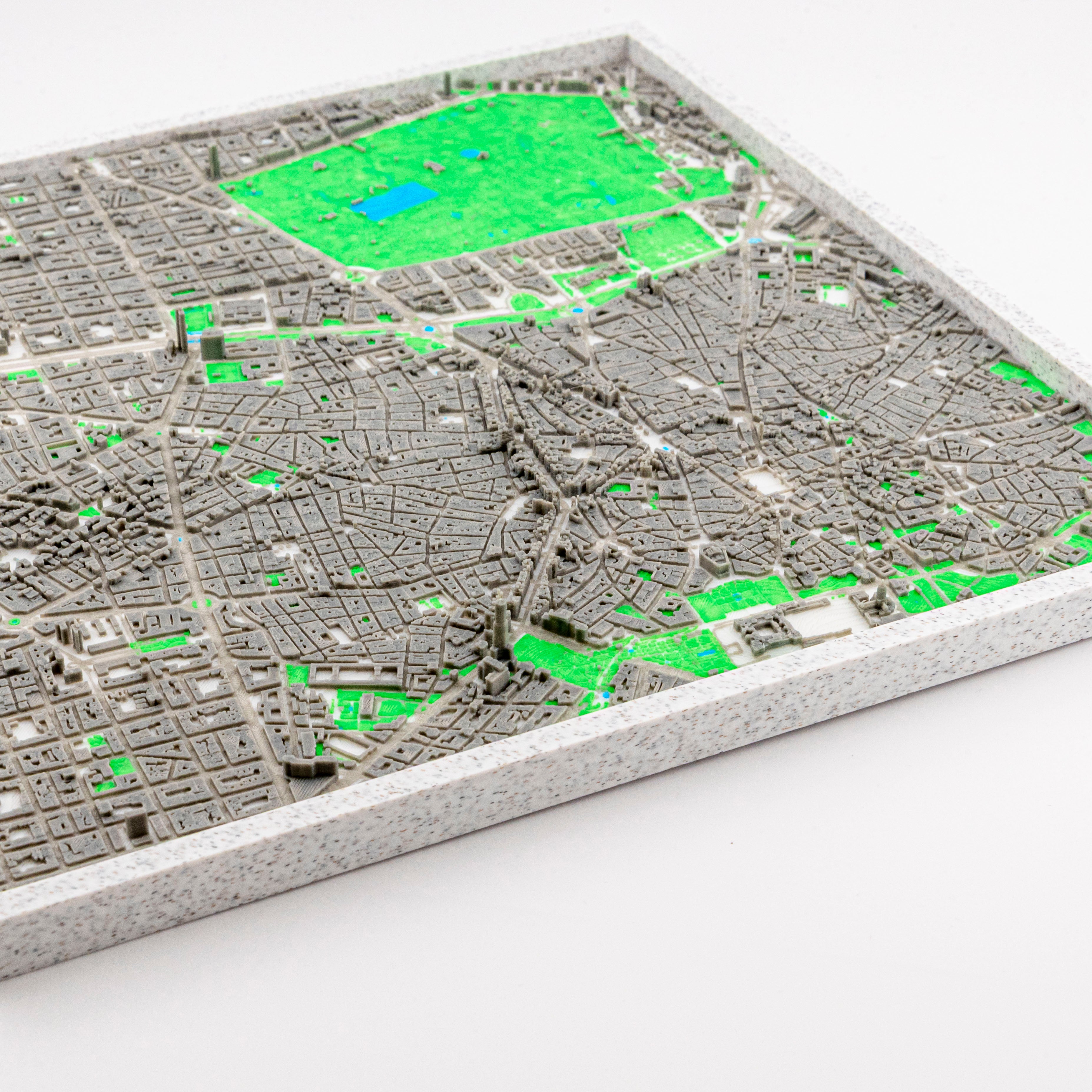 Carte 3D de Madrid