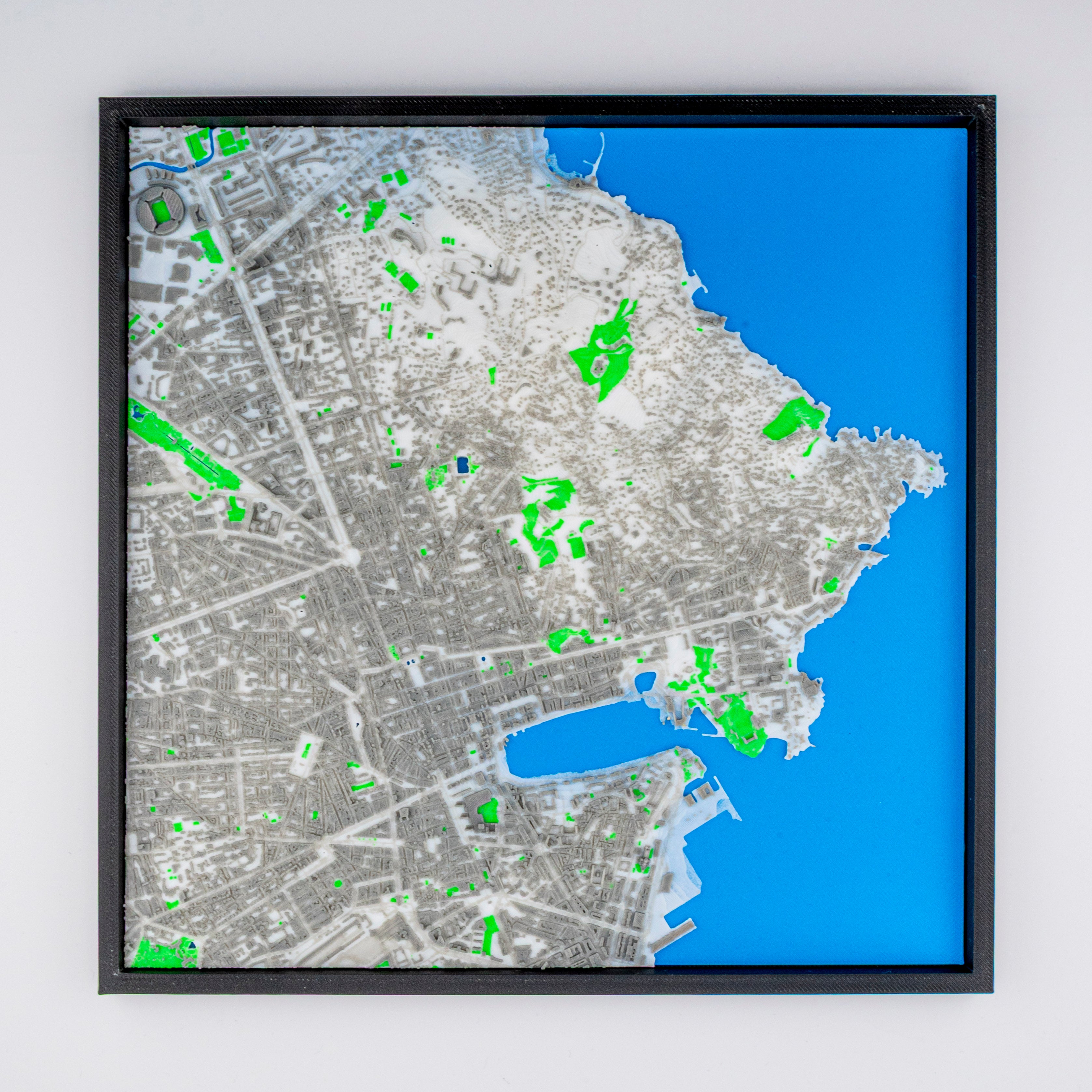 Carte 3D de Marseille
