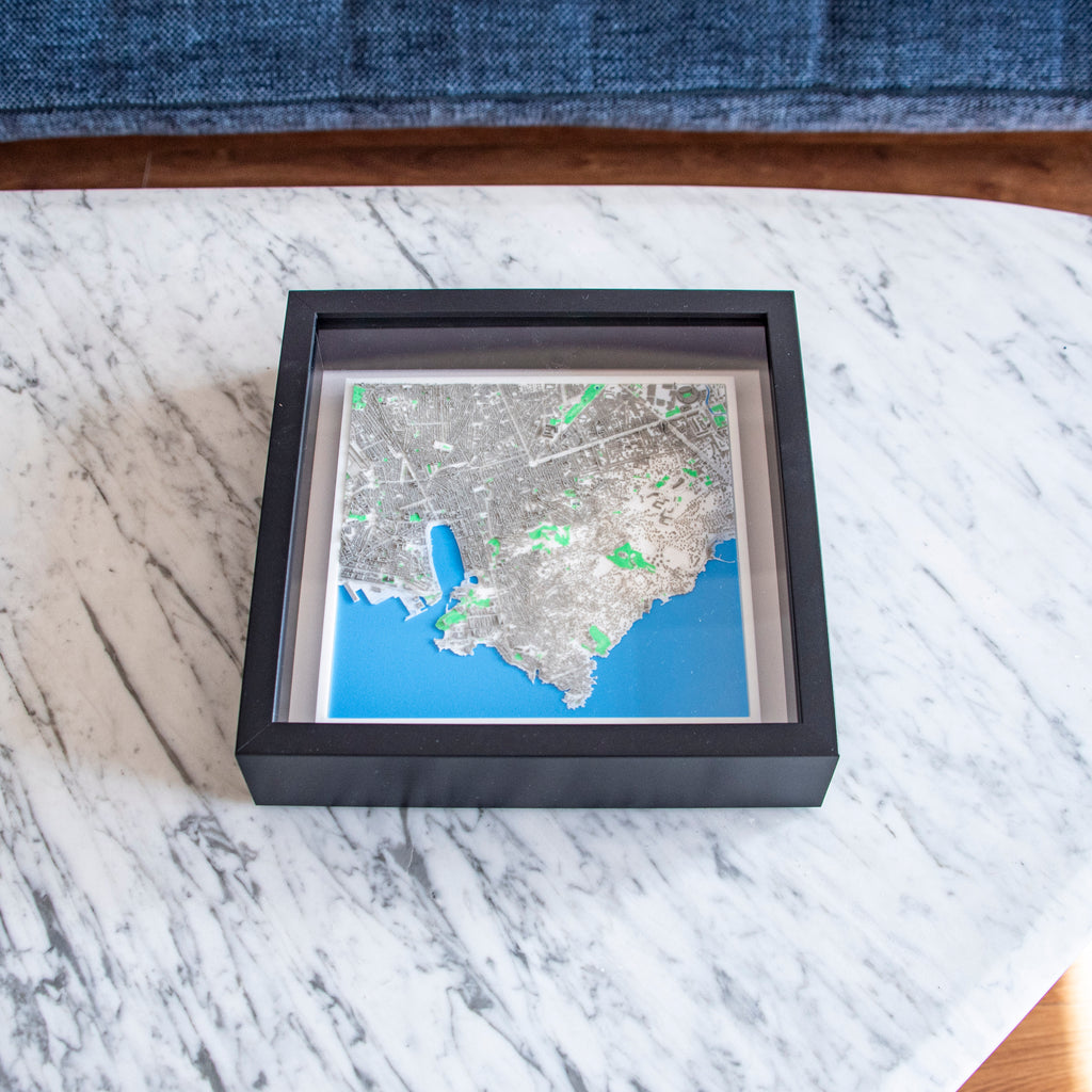 Carte 3D de Marseille